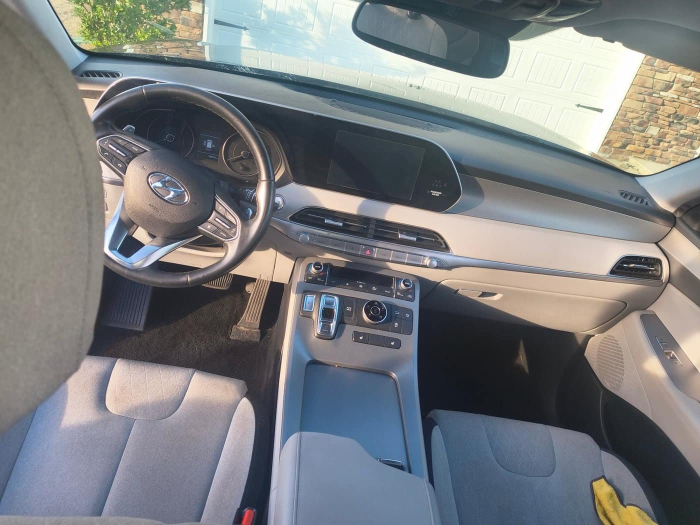After: clean Hyundai SUV front interior and dashboard following Gleam Team interior detail in Charlotte NC